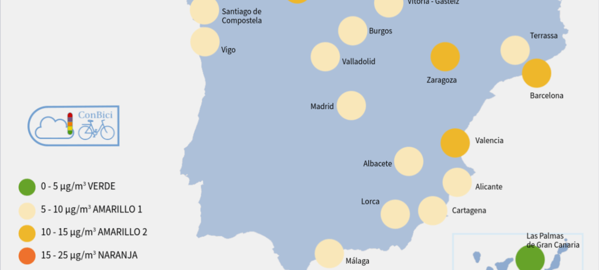 ConBici revela que la qualitat de l’aire a Terrassa no compleix les recomanacions de les OMS