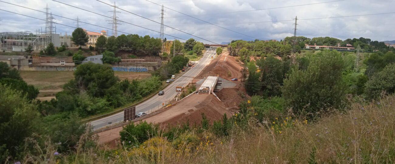 Visita a les obres del carril bici de la N150