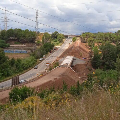 Visita a les obres del carril bici de la N150