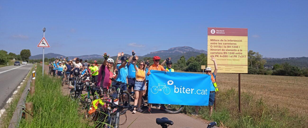 Hem inaugurat el nou camí pedalable de Matadepera a Sabadell