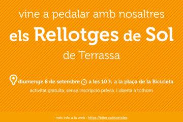 Diumenge 8 de setembre: Ruta amb bicicleta dels Rellotges de sol de Terrassa