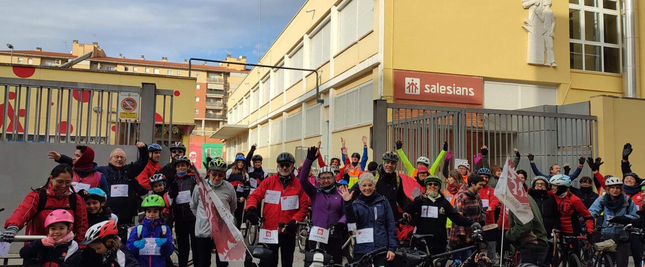 Diumenge 1 de desembre – Pedalada per la Marató 2024 amb l’escola Salesians