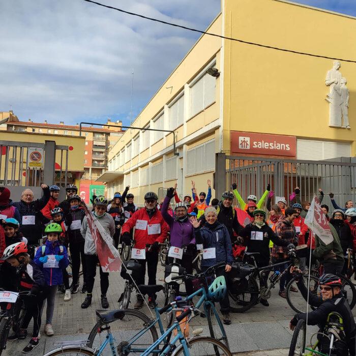 Diumenge 1 de desembre – Pedalada per la Marató 2024 amb l’escola Salesians